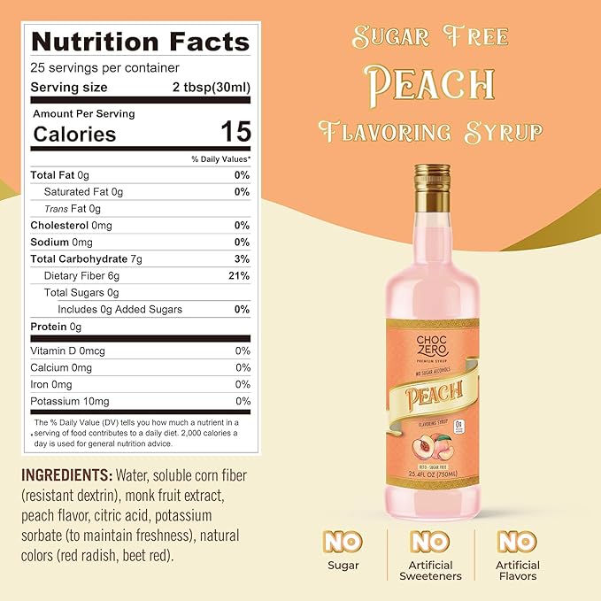 ChocZero Sugar Free Coffee Syrup Trio (3 x 10.8oz small bottles)