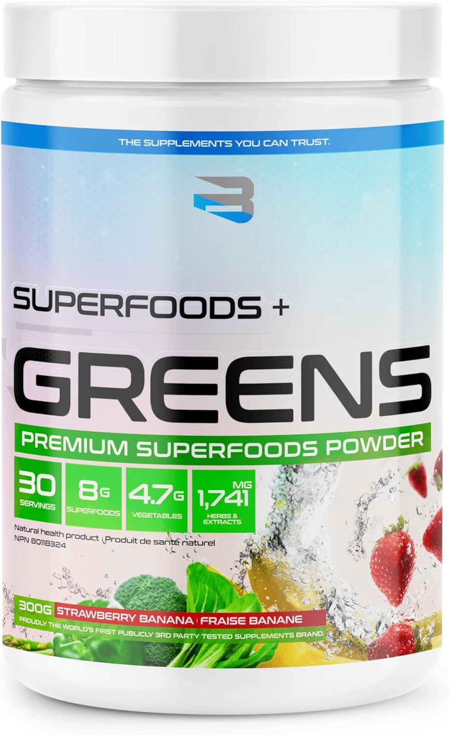 Believe Supplements Organic Greens (30 servings)