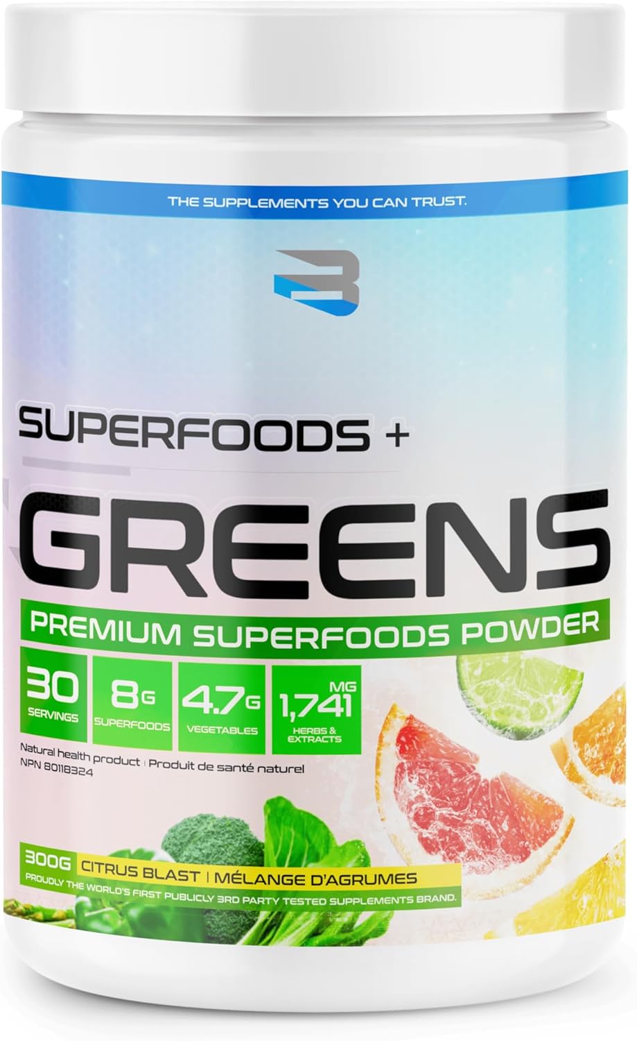 Believe Supplements Organic Greens (30 servings)