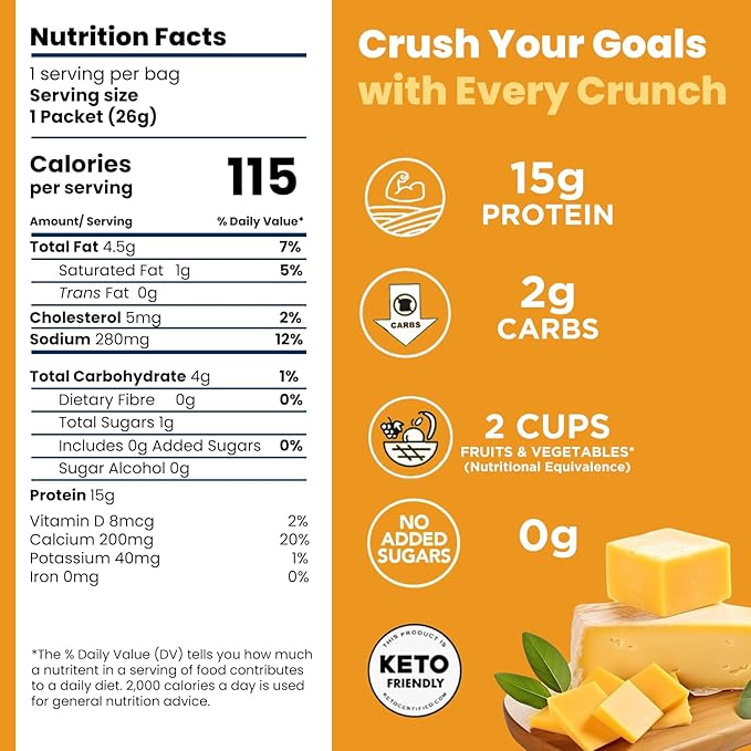 Schoolyard Snacks Keto GF SAVOURY Protein Puffs (1 bag)