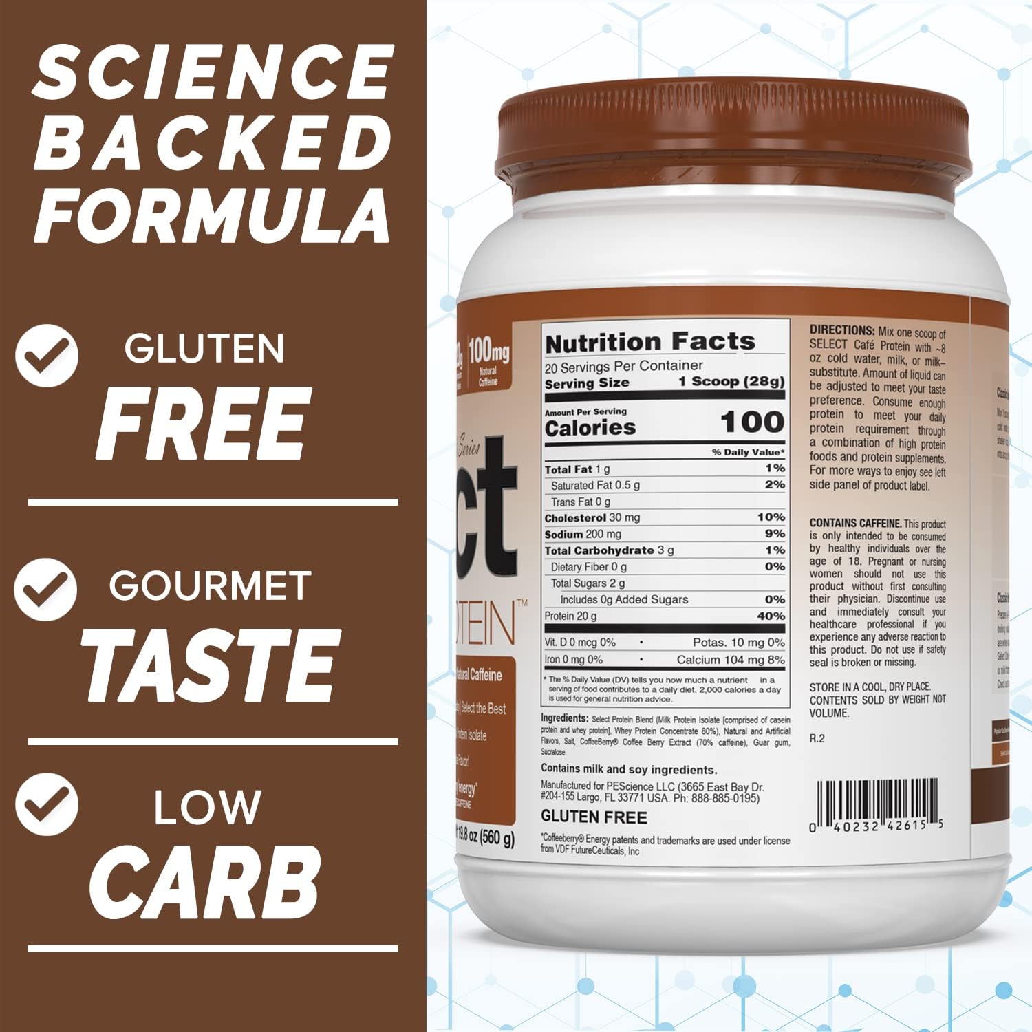 Pescience Select Café Protéine (20 portions)