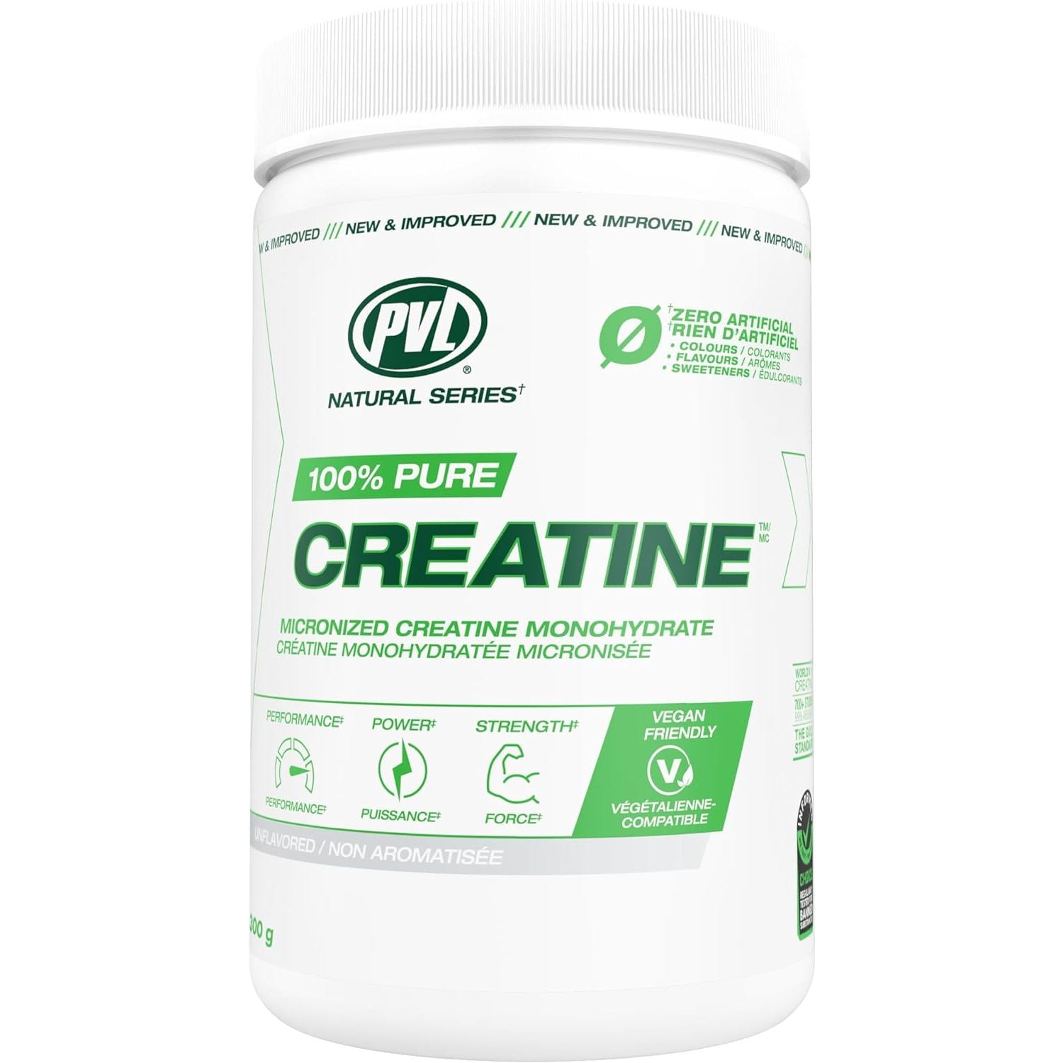 PVL 100% Pure Pharmaceutical Grade Creatine Monohydrate (300g)