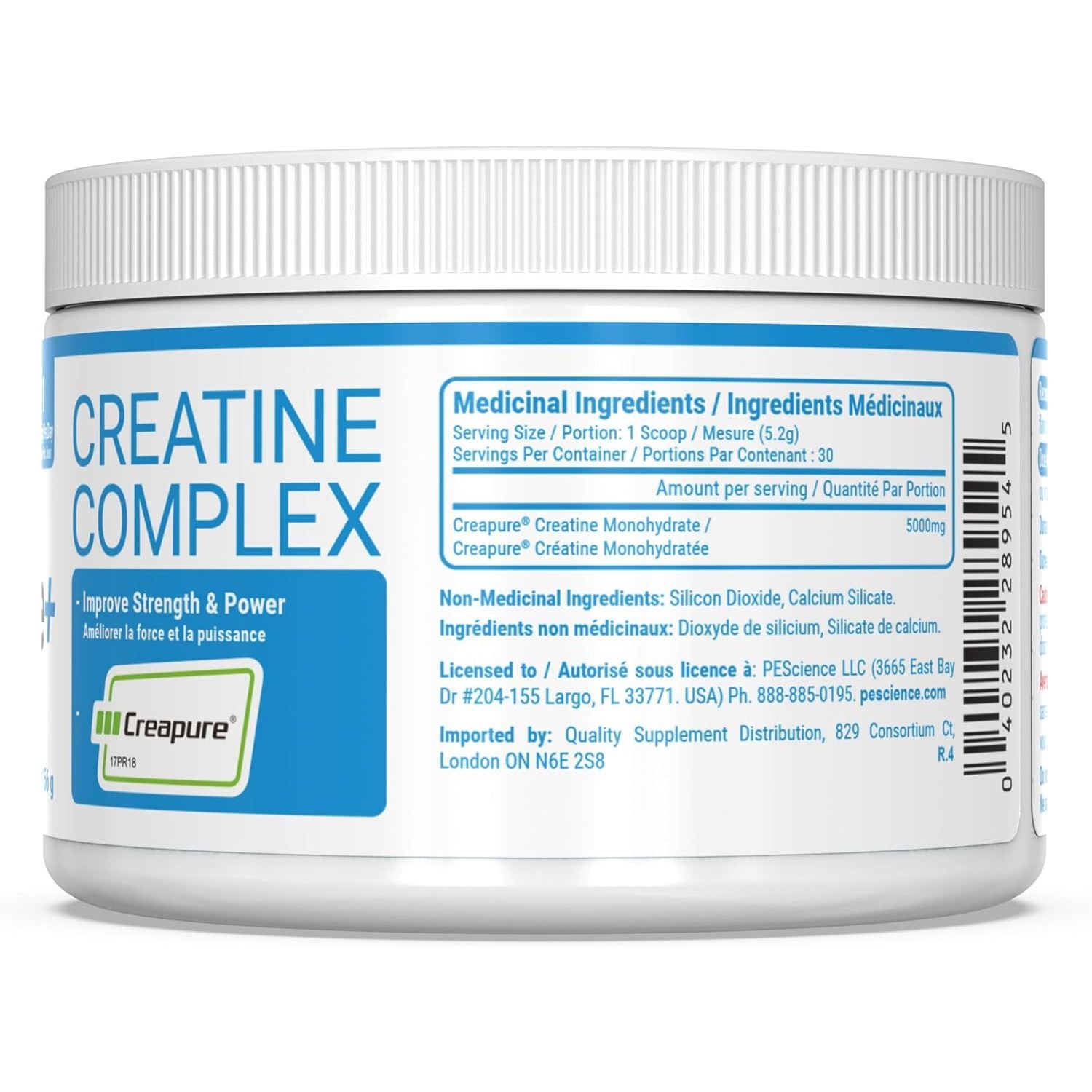 PEScience TruCreatine+ Creapure® Micronized Creatine Monohydrate Powder (150g - 30 Servings) — micronized creatine monohydrate powder (view 5)