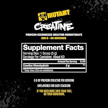 Mutant Creatine (300g- 60 servings) — image 3