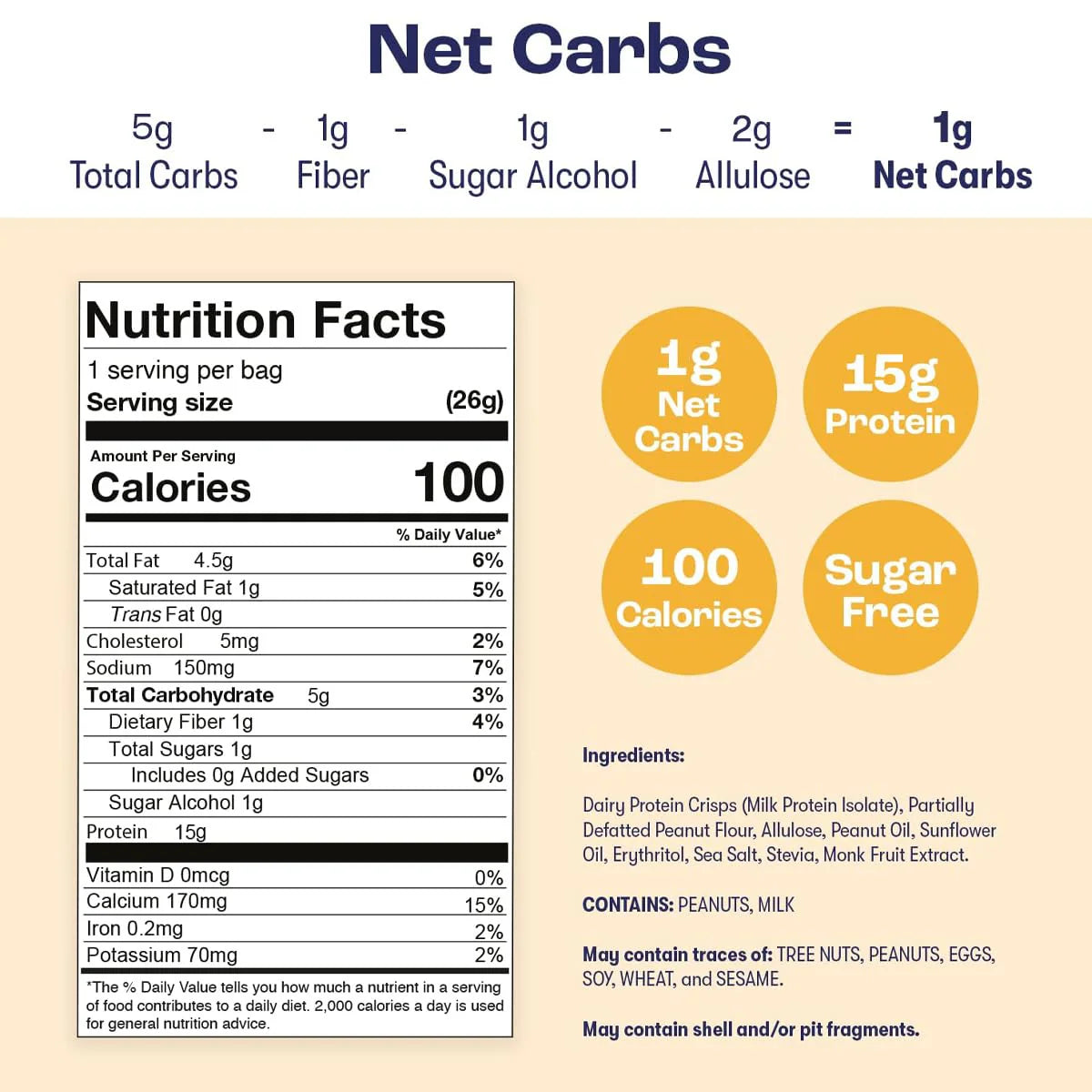 Schoolyard Snacks SWEET Keto GF Protein Cereal (1 bag)