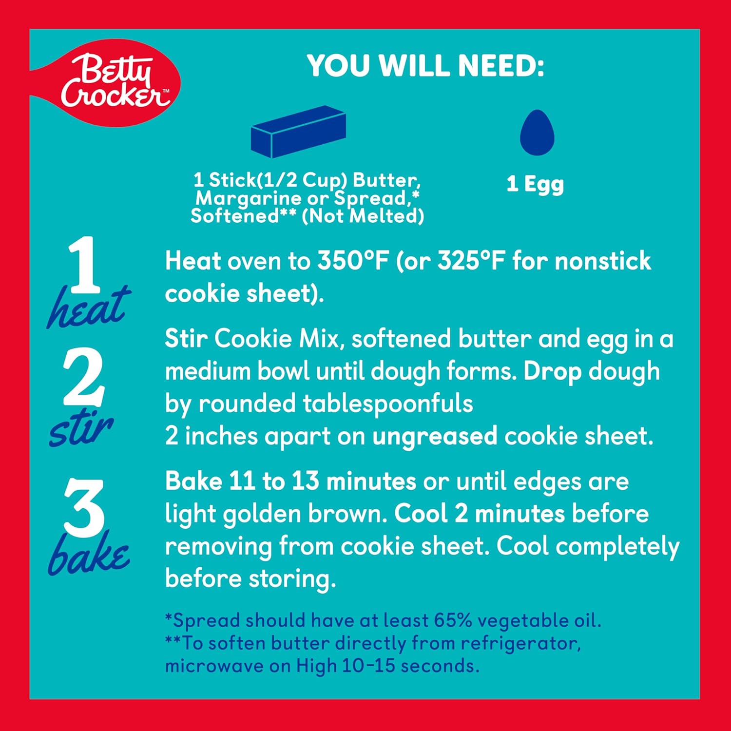 Betty Crocker Lower Sugar Chocolate Chip Cookie Mix (16 servings)