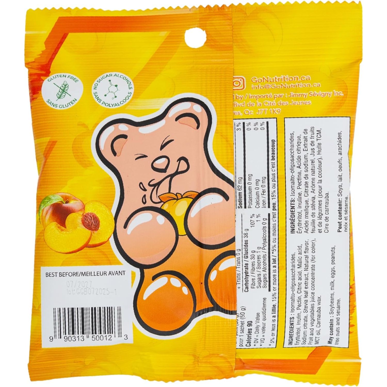 Go Nutrition Go Gummies – Low Sugar Gummies (1 Bag) - Go Nutrition - Top Nutrition and Fitness Canada