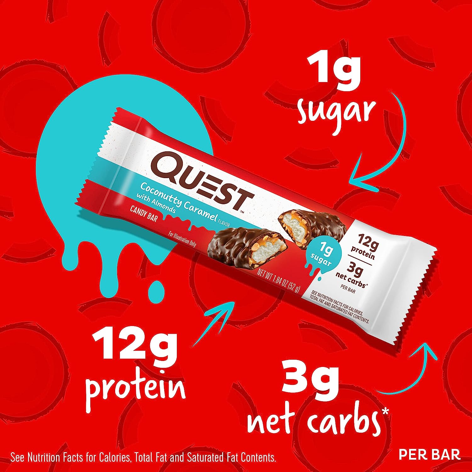 Quest Nutrition Coconutty Caramel Candy Bar (1 bar) Protein Snacks Quest Nutrition quest-nutrition-coconutty-caramel-candy-bar-1-bar