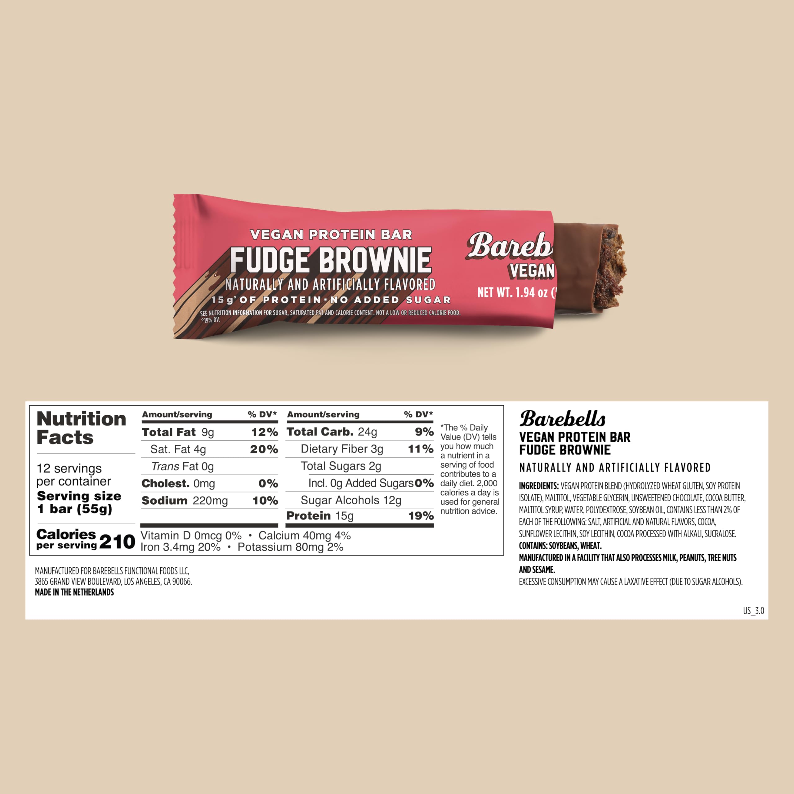 Barebells VEGAN Protein Bar (1 bar) — image 4