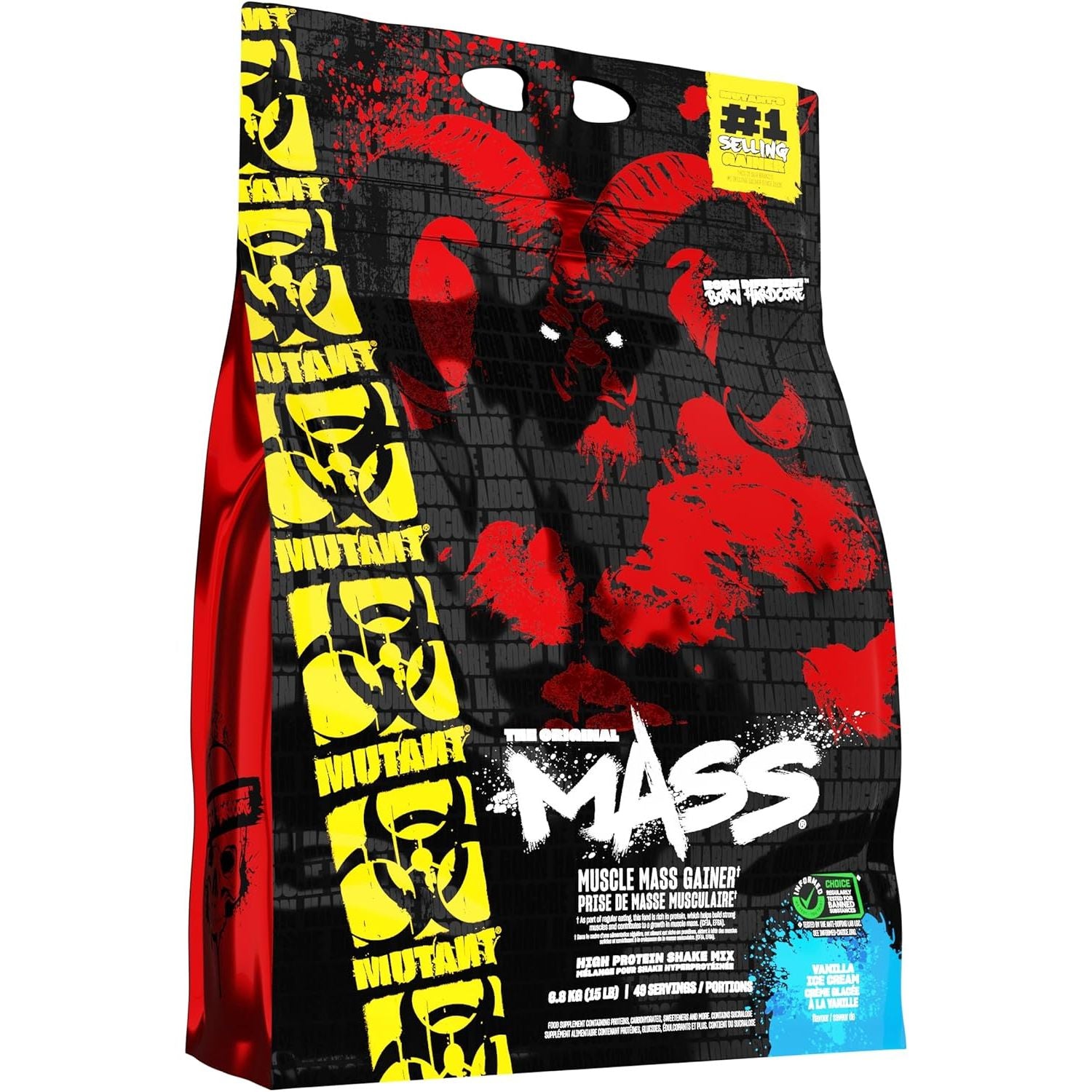 Mutant Mass Gainer Whey Protein Powder (15lb)