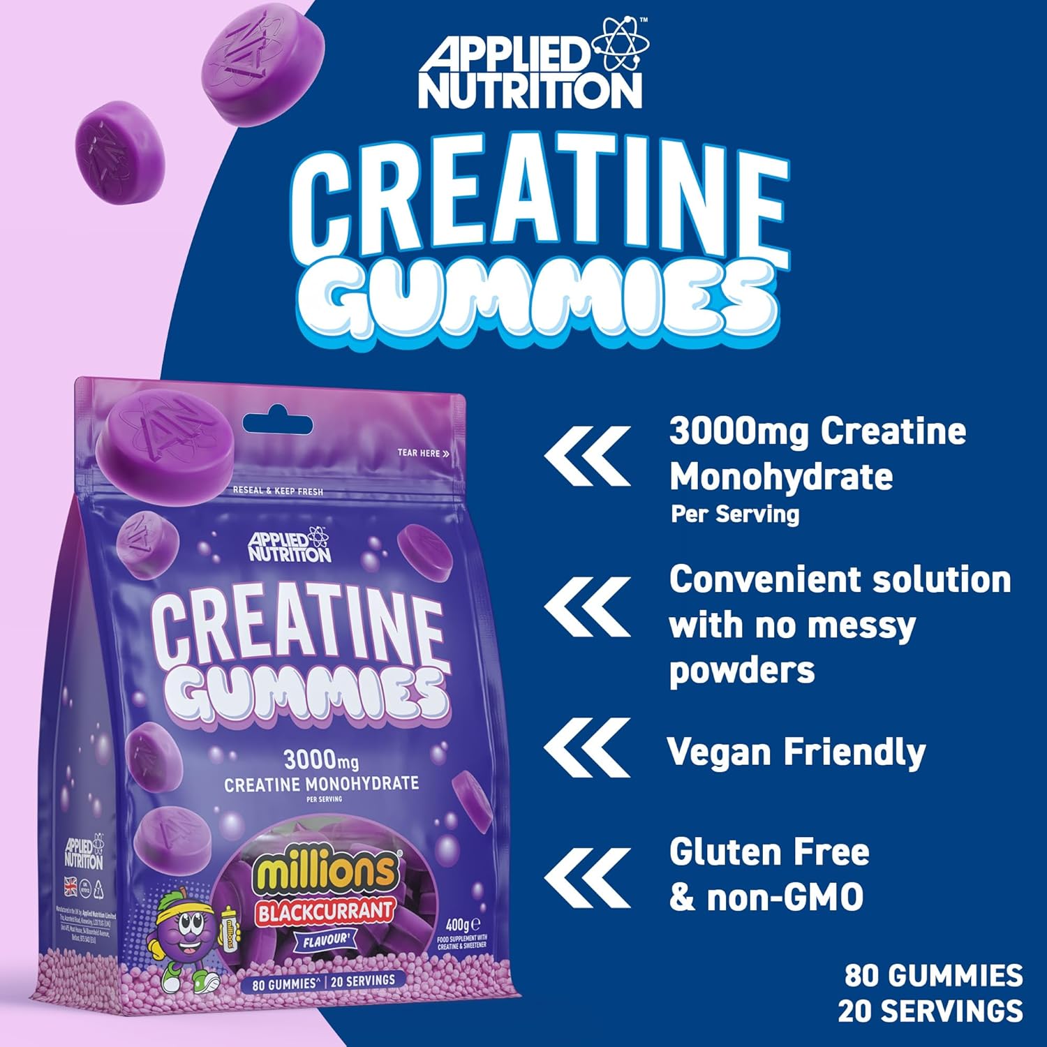 Applied Nutrition Creatine Gummies (80 gummies)