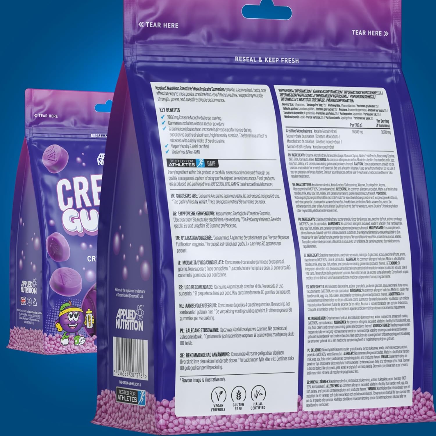Applied Nutrition Creatine Gummies (80 gummies)