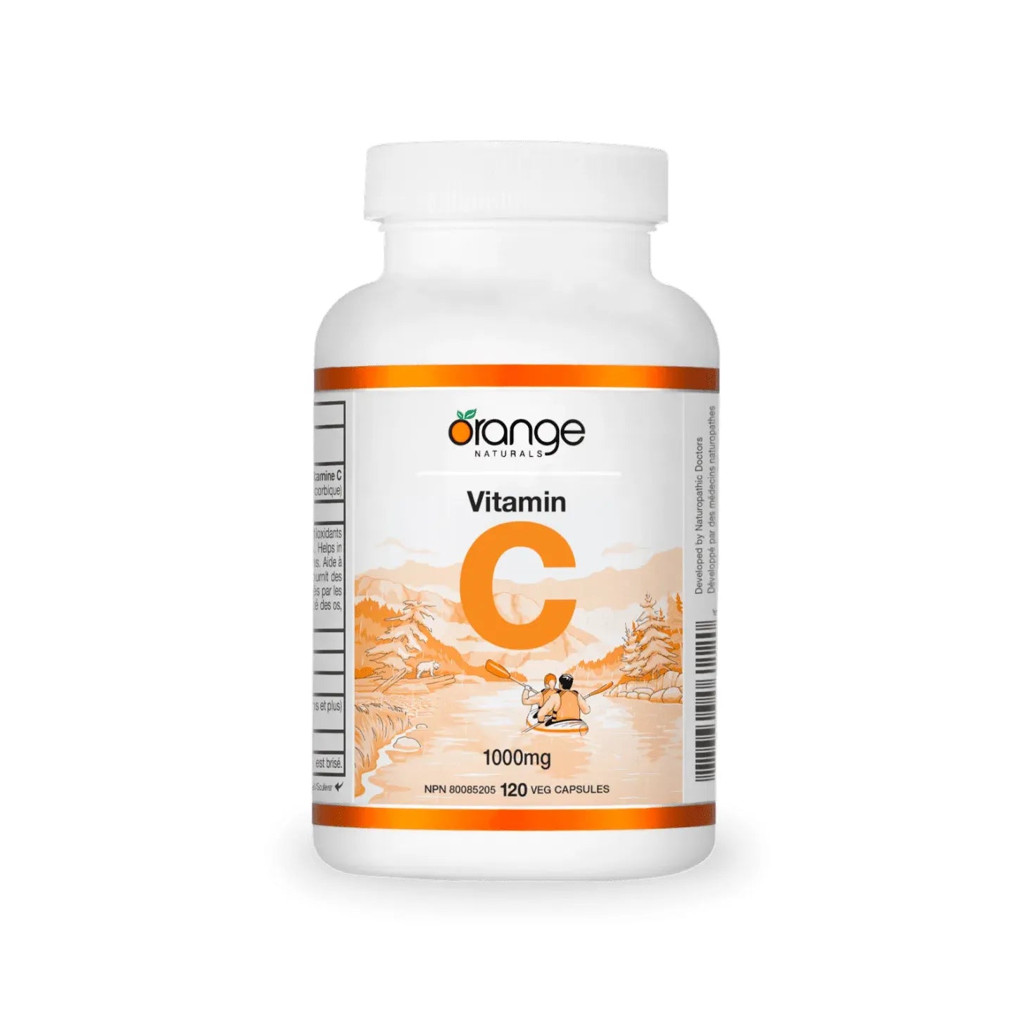 Orange Naturals Vitamin C 1000mg (120 Veg Capsules) - Top Nutrition and Fitness  Canada  Default Title
