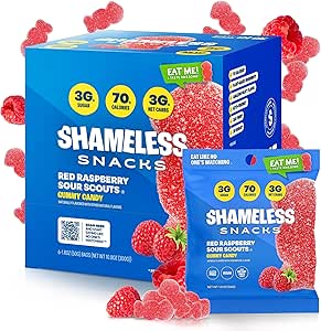 Shameless Snacks Low Sugar Vegan Gummy Candy (BOX of 6)