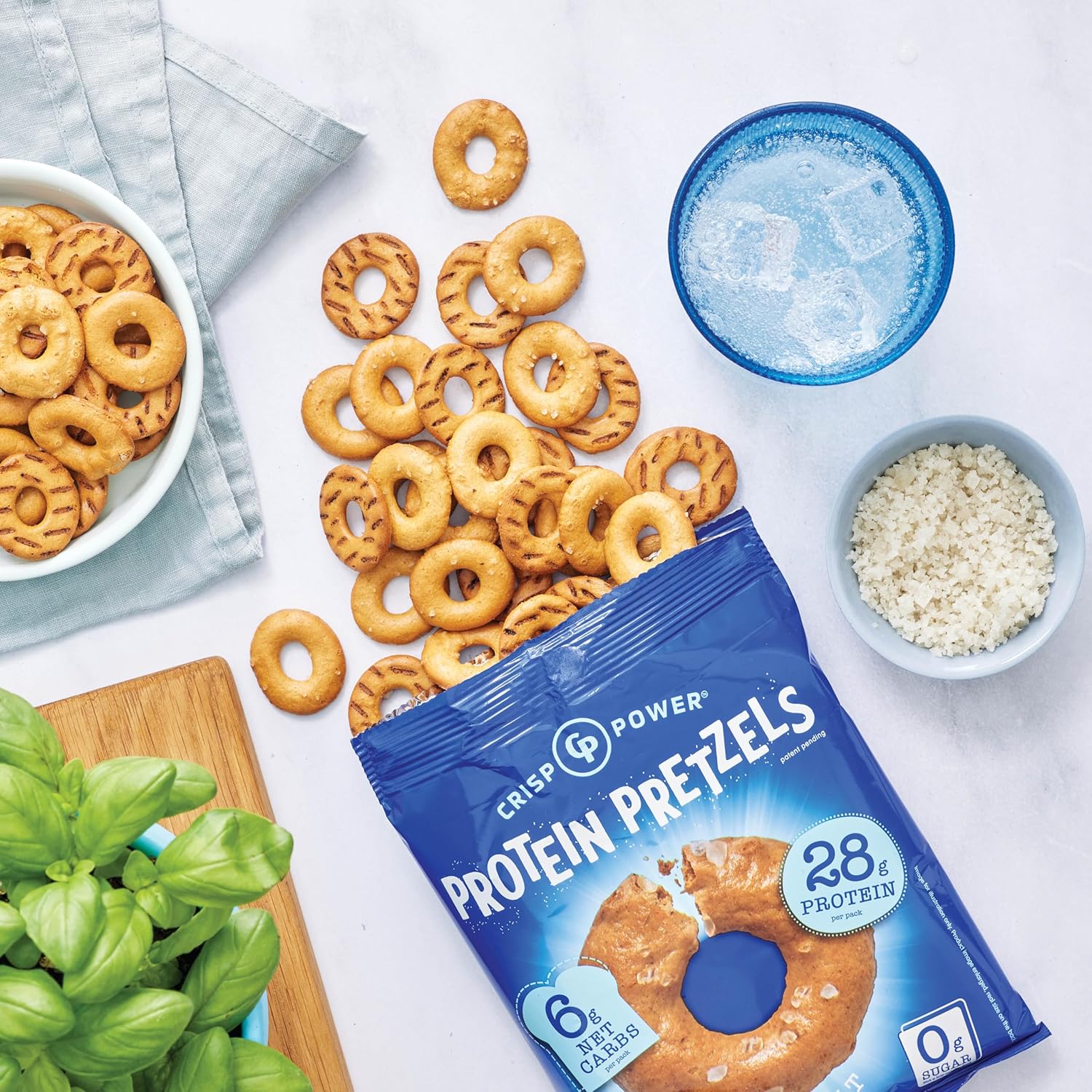 Crisp Power High Protein Keto Vegan Pretzels(1 bag)