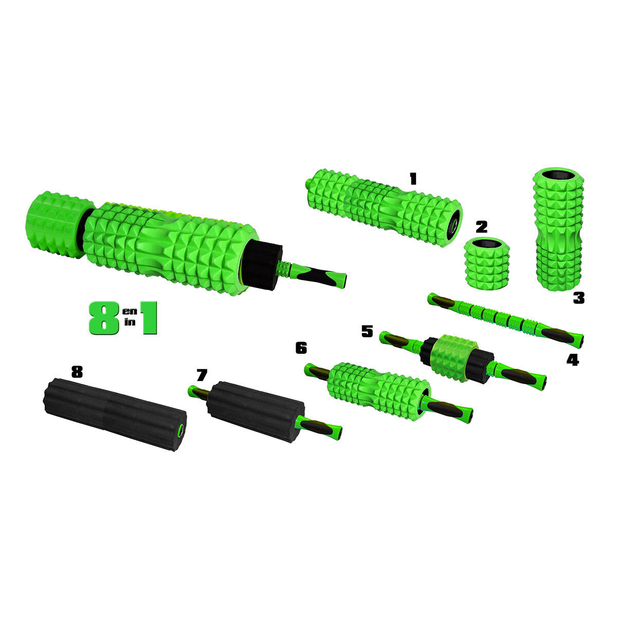 ATF 8-in-1 Trigger Point Foam Roller Set Fitness Accessories ATF Sports