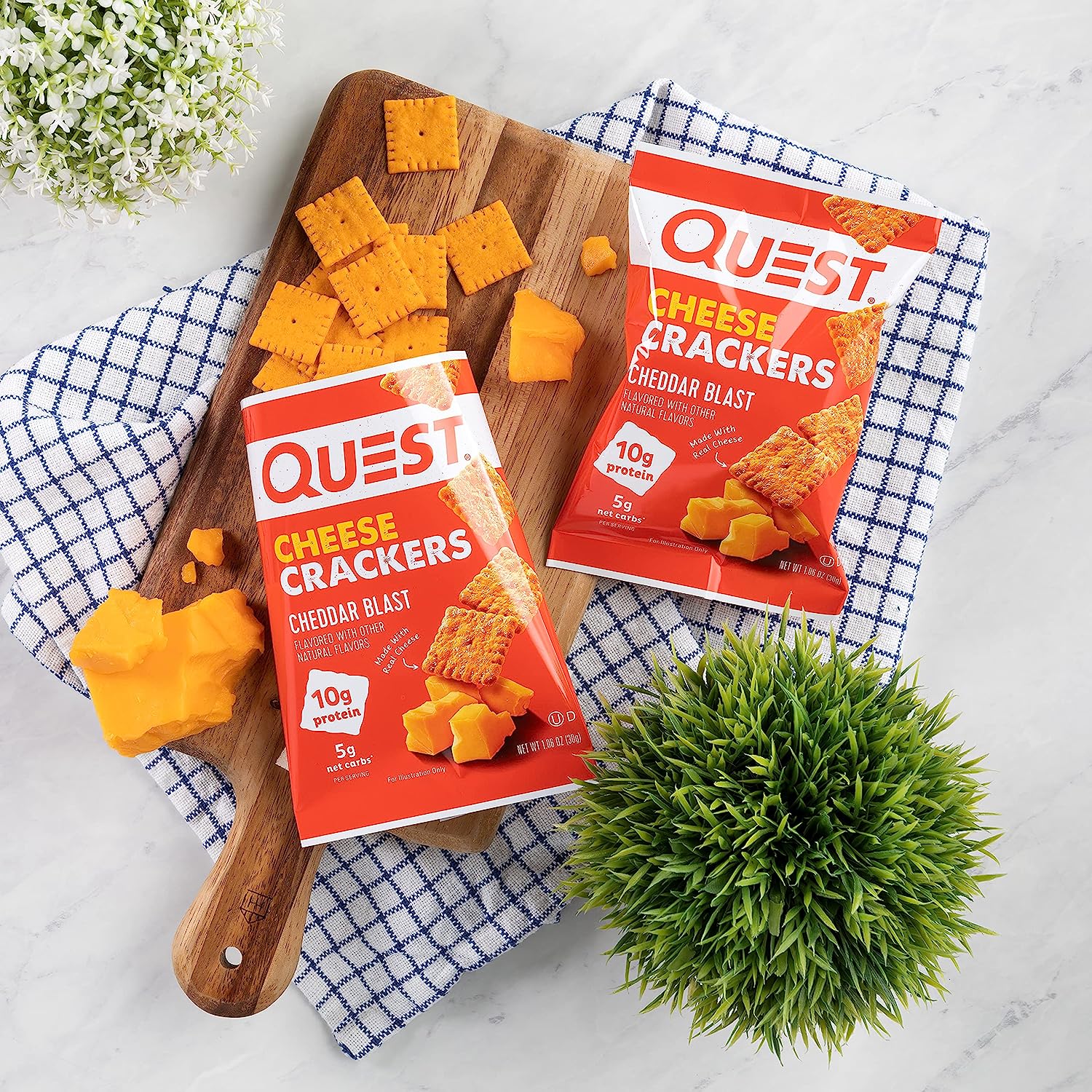 Quest Nutrition Cheese Crackers (1 bag) quest-nutrition-cheese-crackers-1-bag Protein Snacks Cheddar Blast,Spicy Cheddar Quest Nutrition