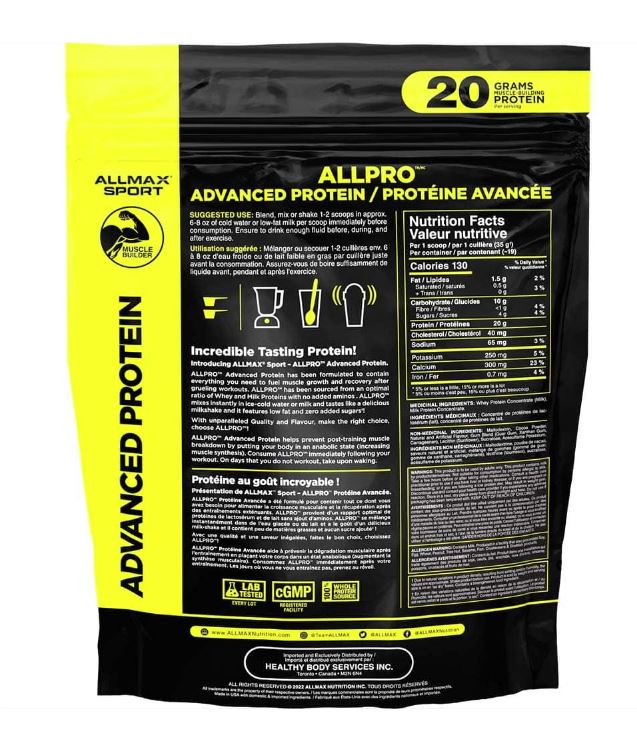 Allmax Allpro Whey Protein Powder (1.5lb)