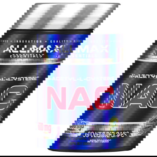 ALLMAX NAC (N-acetyl-L-cysteine) (60 Caps) BEST BY JUNE 2024 