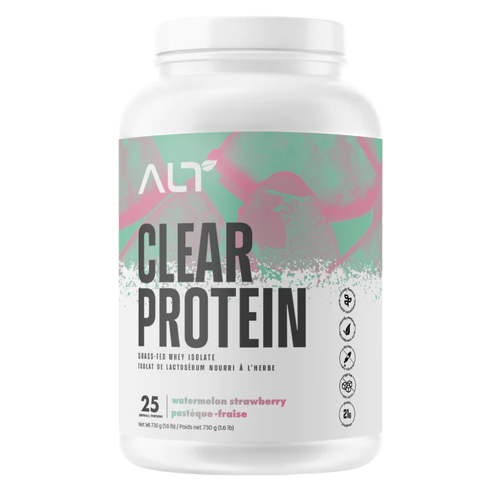 ALT Clear Protein Grass Fed Whey Isolate (25 servings) whey protein isolate Watermelon Strawberry ALT
