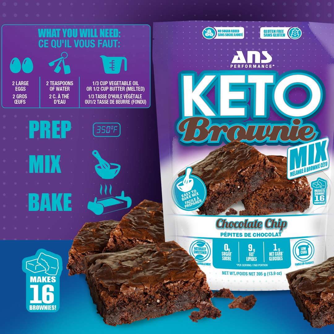 ANS Performance Keto Brownie Mix BEST BY MAY/2022 ans-performance-keto-brownie-mix Protein Snacks ANS Performance