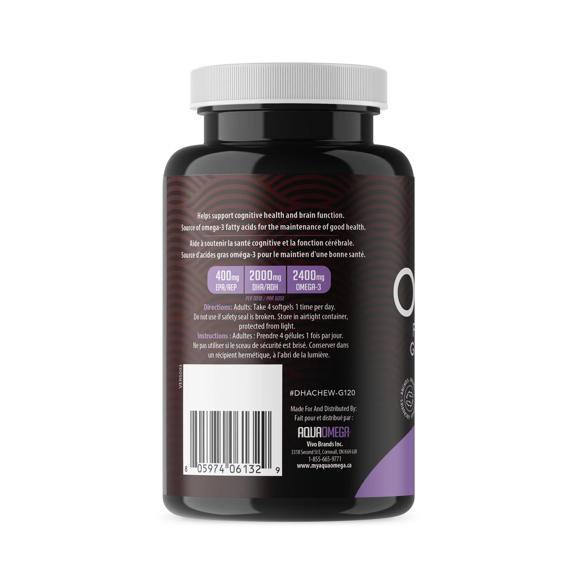 Aqua Omega-3 Fish Oil Chewables(120 Chewable Softgels)