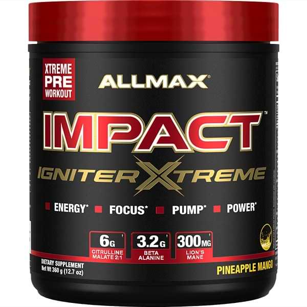 Allmax Impact Igniter Xtreme Pre Workout (360g) BEST BY SEPT 2024 