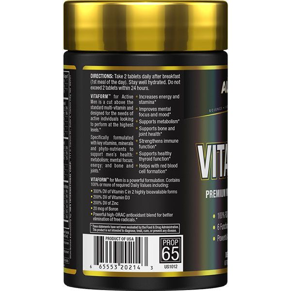 Allmax Vitaform COMPLETE 2 PER DAY MEN’S MULTI-VITAMIN (60 tabs) 