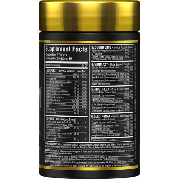 Allmax Vitaform COMPLETE 2 PER DAY MEN’S MULTI-VITAMIN (60 tabs) 