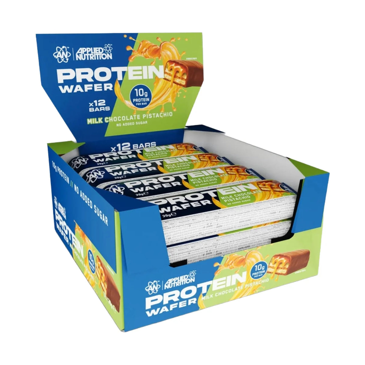 Applied Nutrition Protein Wafer (Box of 12) — Nutrition Facts label