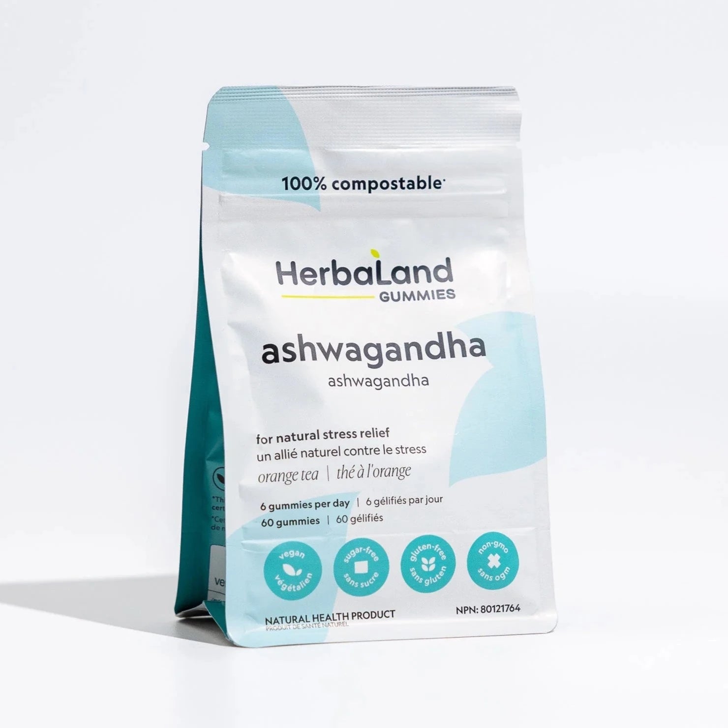 Herbaland Ashwagandha Gummies 60 gummies Herbaland Top Nutrition Canada