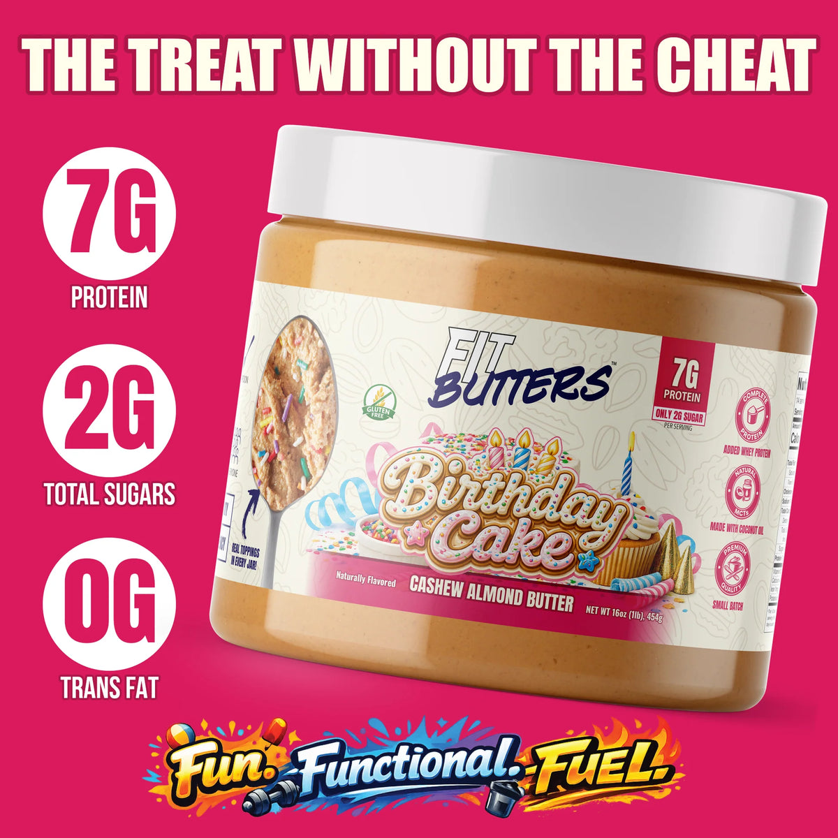 Fit Butter High-Protein Nut Butter (14 servings)