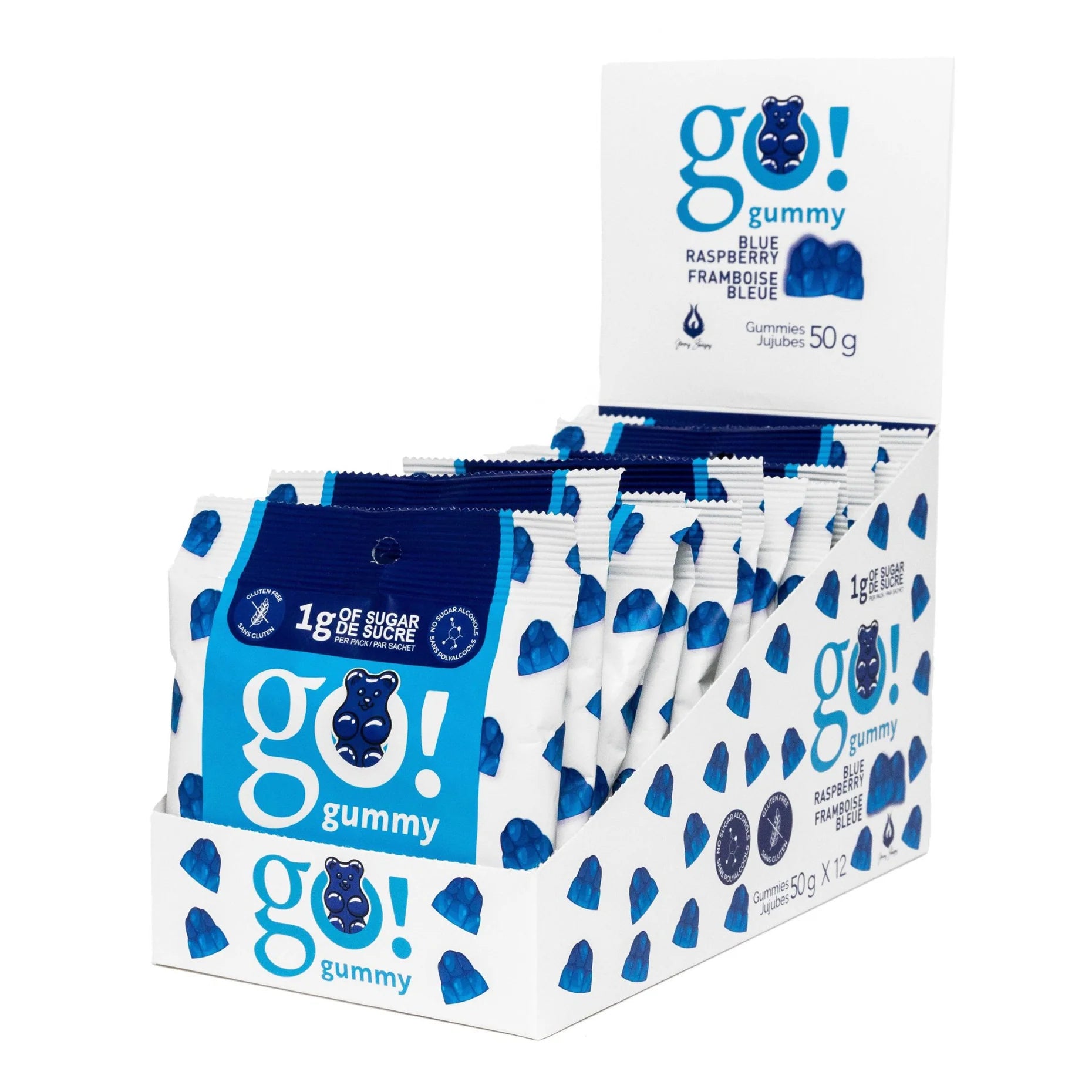 Go Nutrition Go Gummies – Low Sugar Candy Gummies (1 Box of 12) — product view
