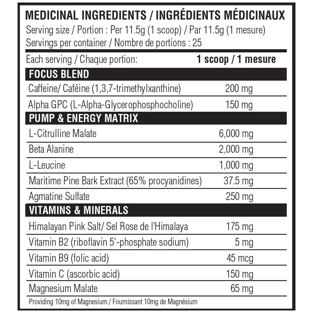Believe Supplements Pre Fuel PRE WORKOUT (25 servings) 