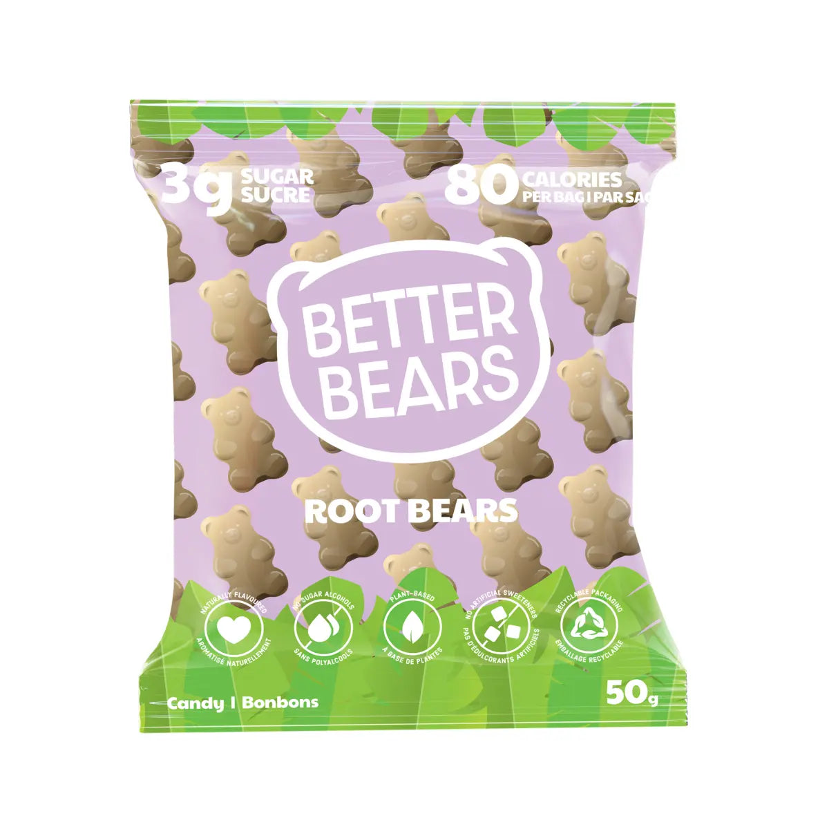 Better Bears Low Sugar Vegan Gummies (1 bag) Protein Snacks Root Bears Better Bears