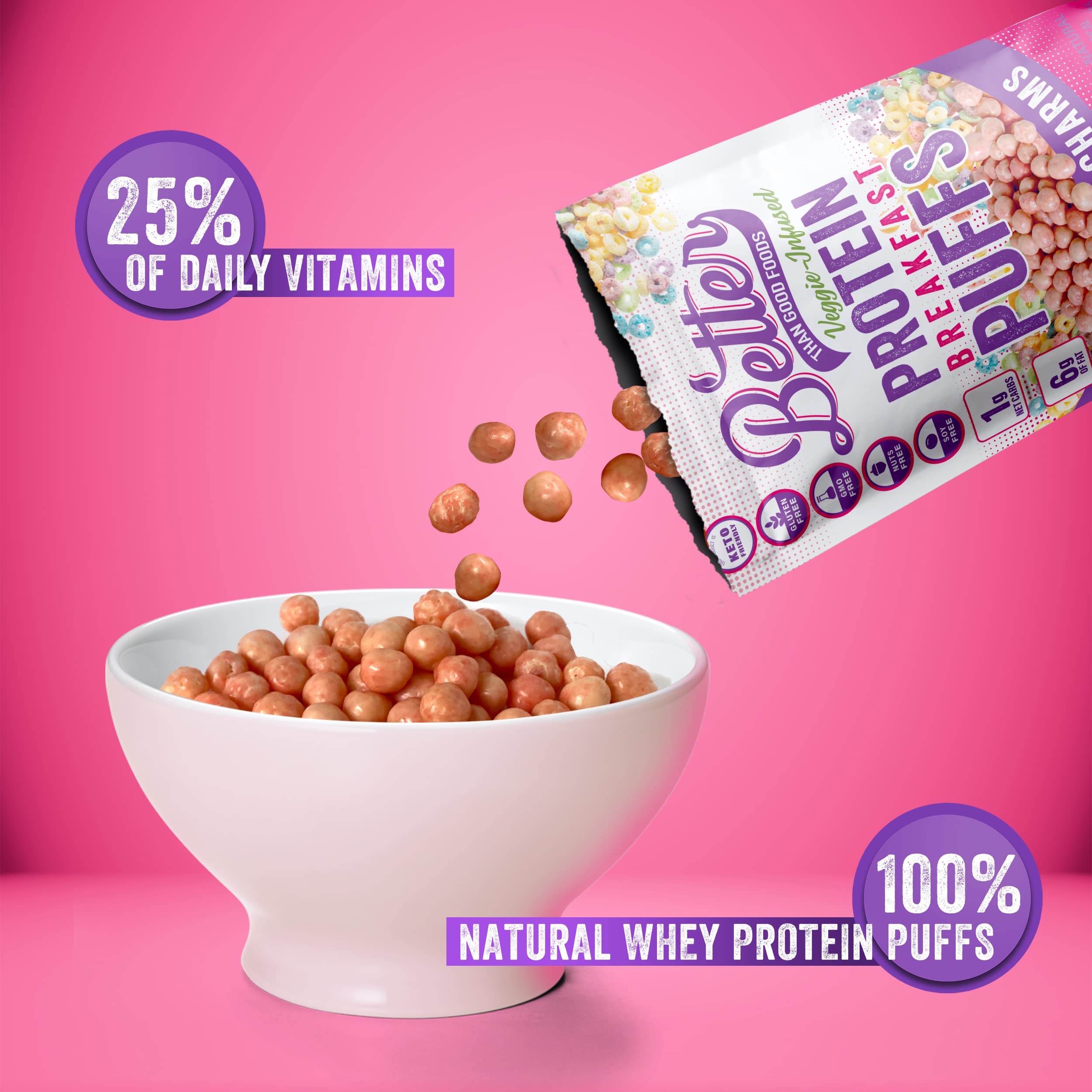 Better Than Good Keto Puffs (1 bag - 6 servings) - Top Nutrition and Fitness 