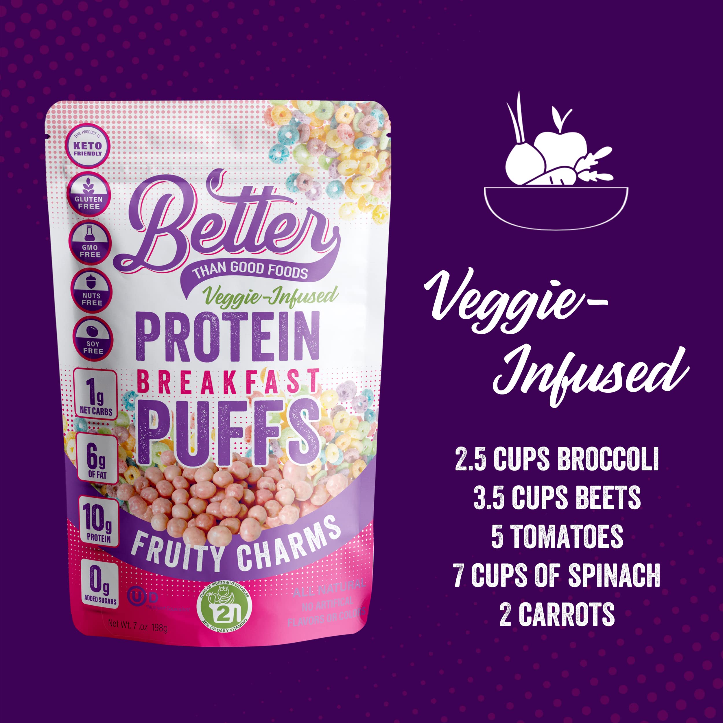 Better Than Good Keto Puffs (1 bag - 6 servings) - Top Nutrition and Fitness 