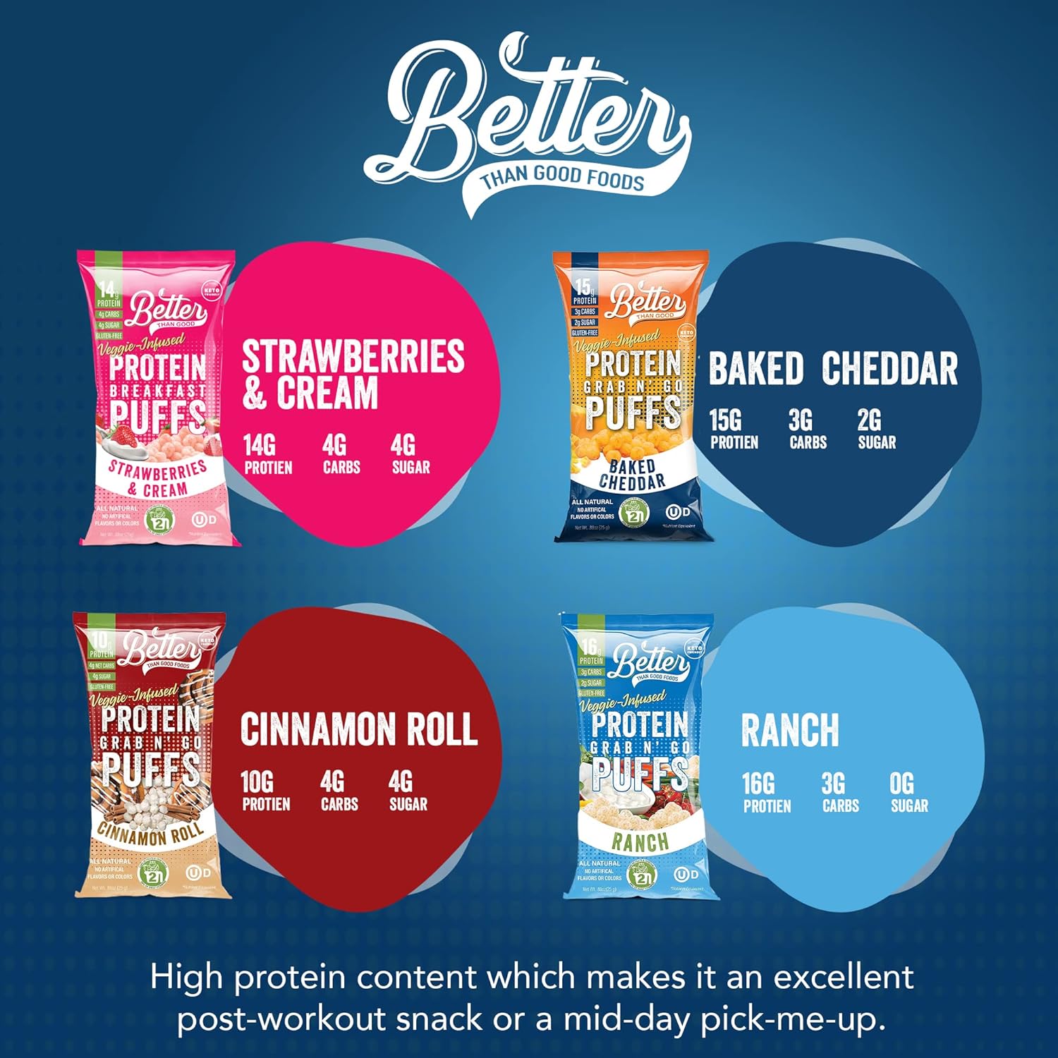 Better Than Good Keto Puffs (1 bag) - Top Nutrition and Fitness 
