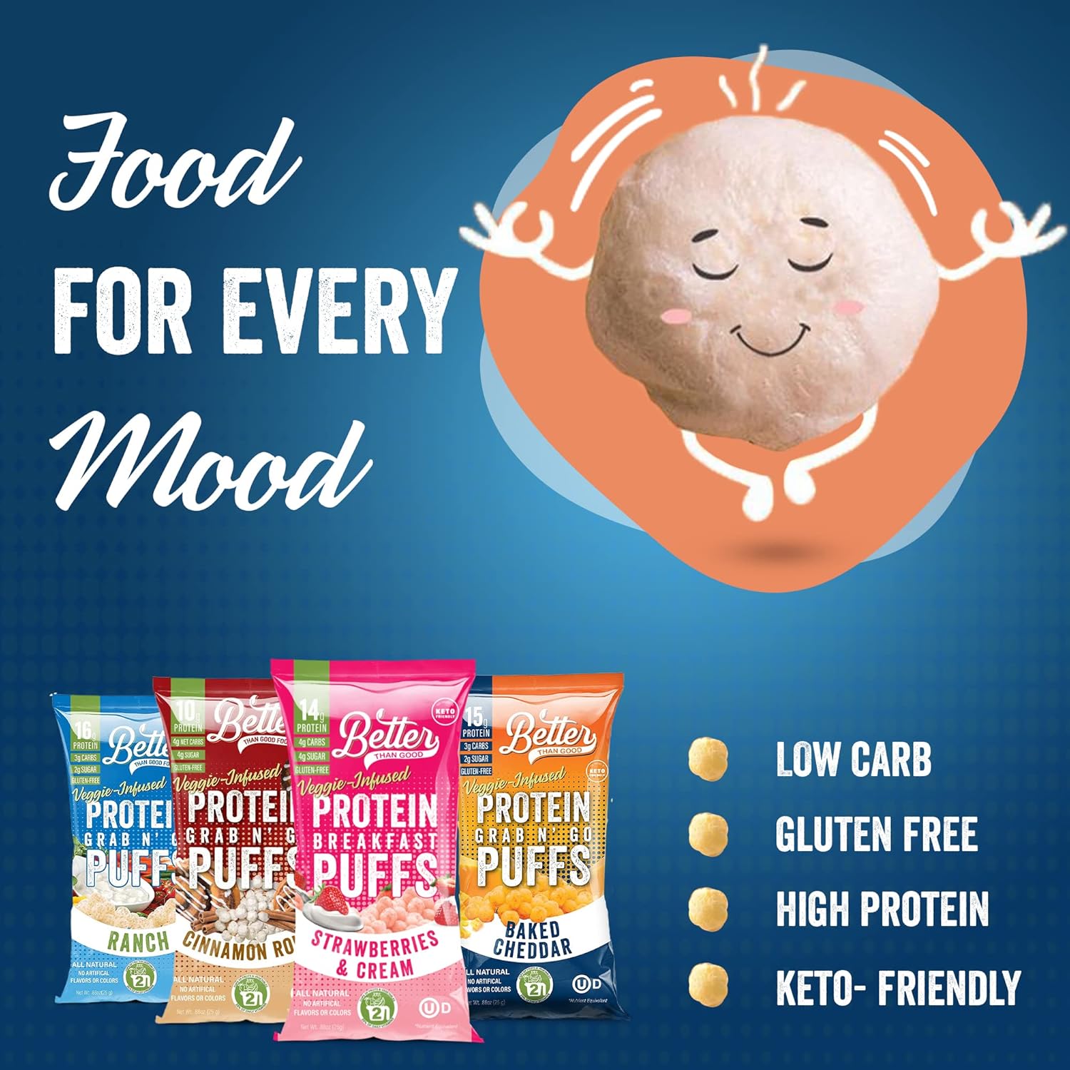 Better Than Good Keto Puffs (1 bag) - Top Nutrition and Fitness 