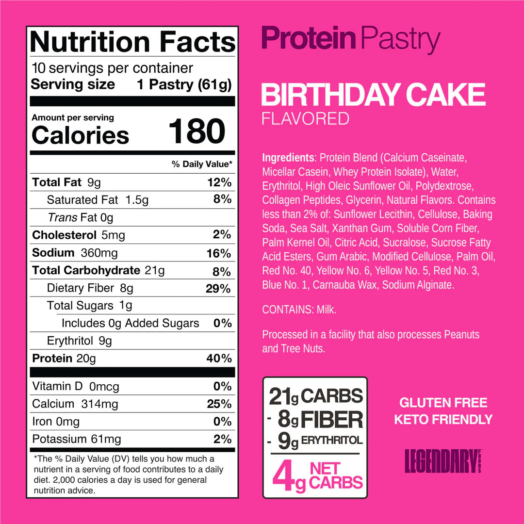 Legendary Foods GF Keto Protein Pastry (1 "poptart")
