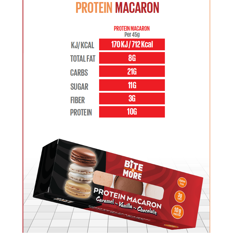 Bite and More Protein Macarons (Variety 3-Pack) 