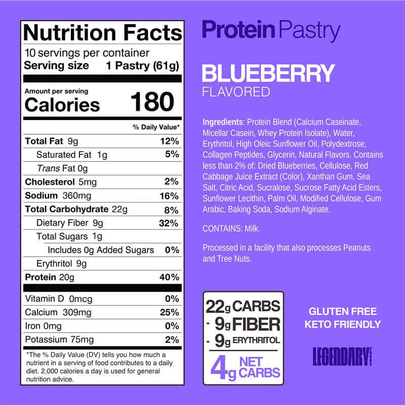 Legendary Foods GF Keto Protein Pastry (1 "poptart")
