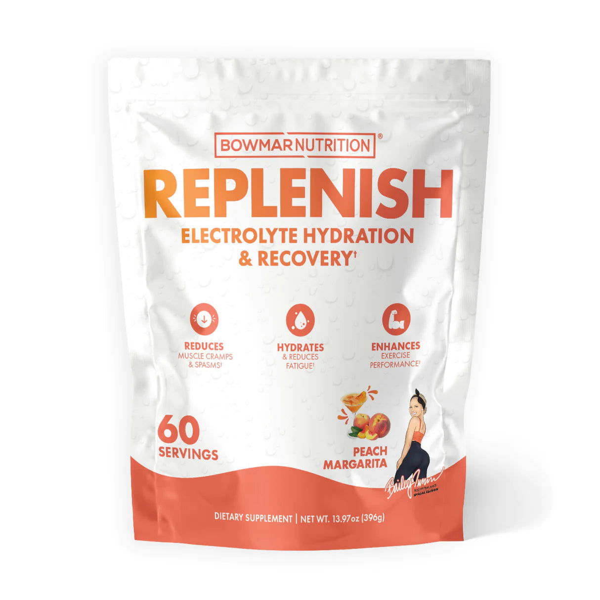 Bowmar Nutrition Replenish Electrolyte Hydration (60 servings) - Top Nutrition and Fitness 