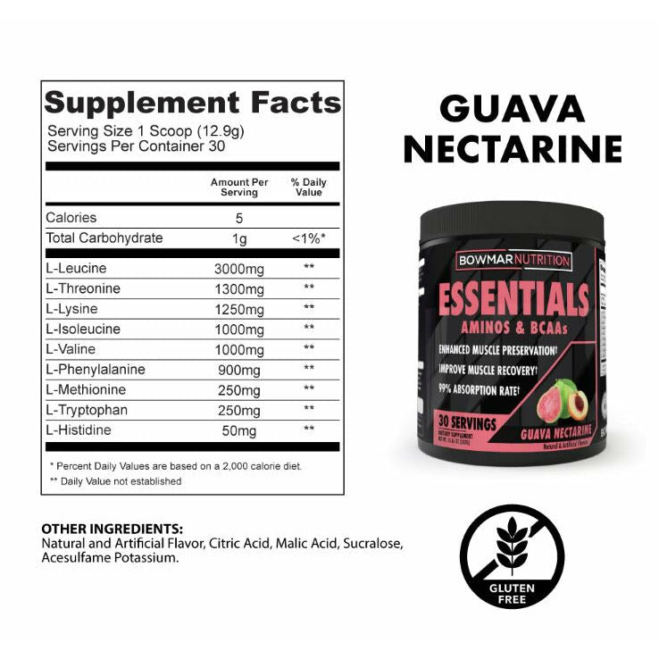 Bowmar Essentials Aminos & BCAA's (30 servings) 