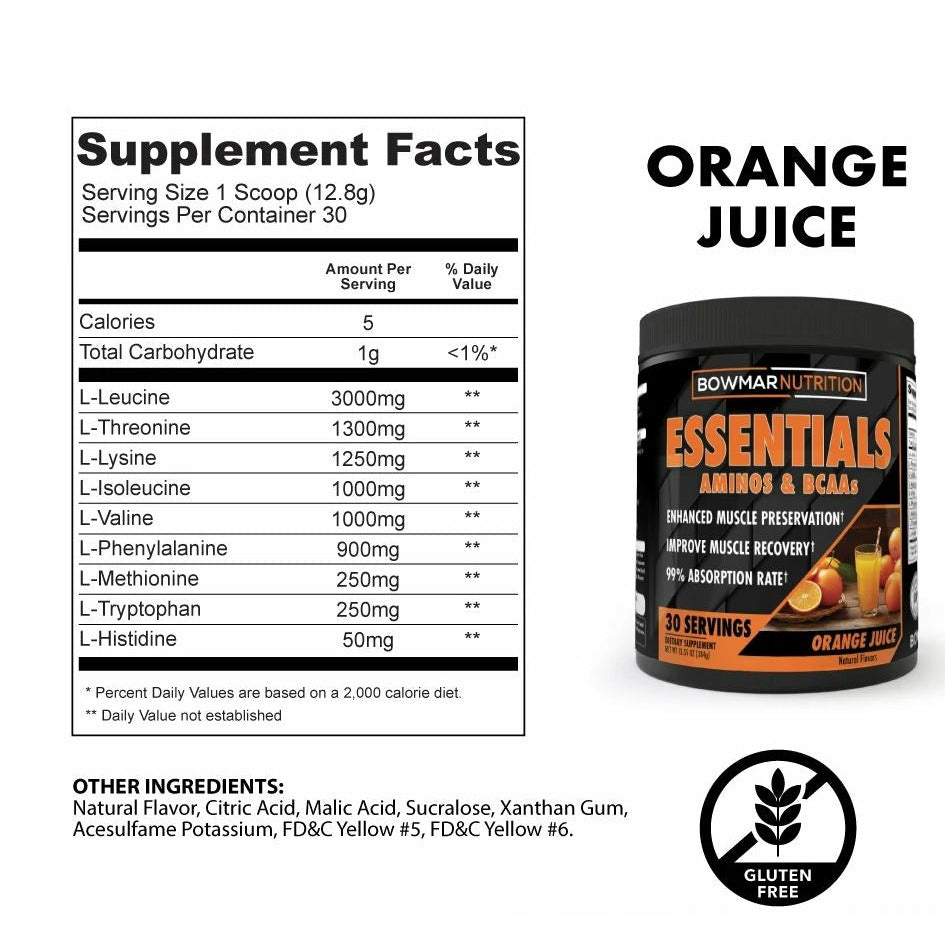 Bowmar Essentials Aminos & BCAA's (30 servings) 