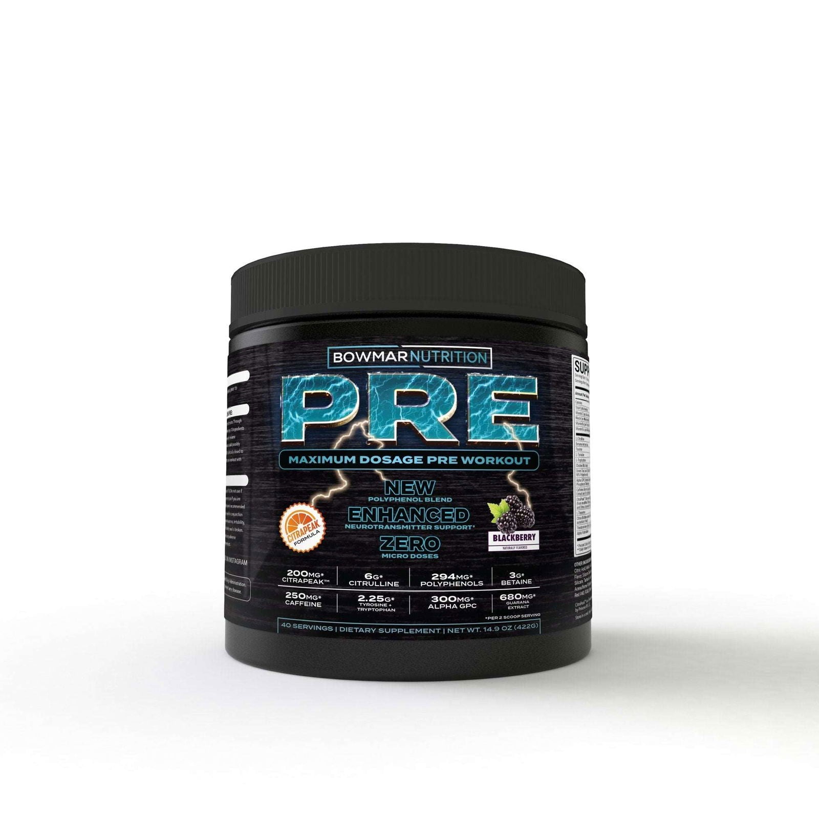 Bowmar Nutrition PRE WORKOUT 