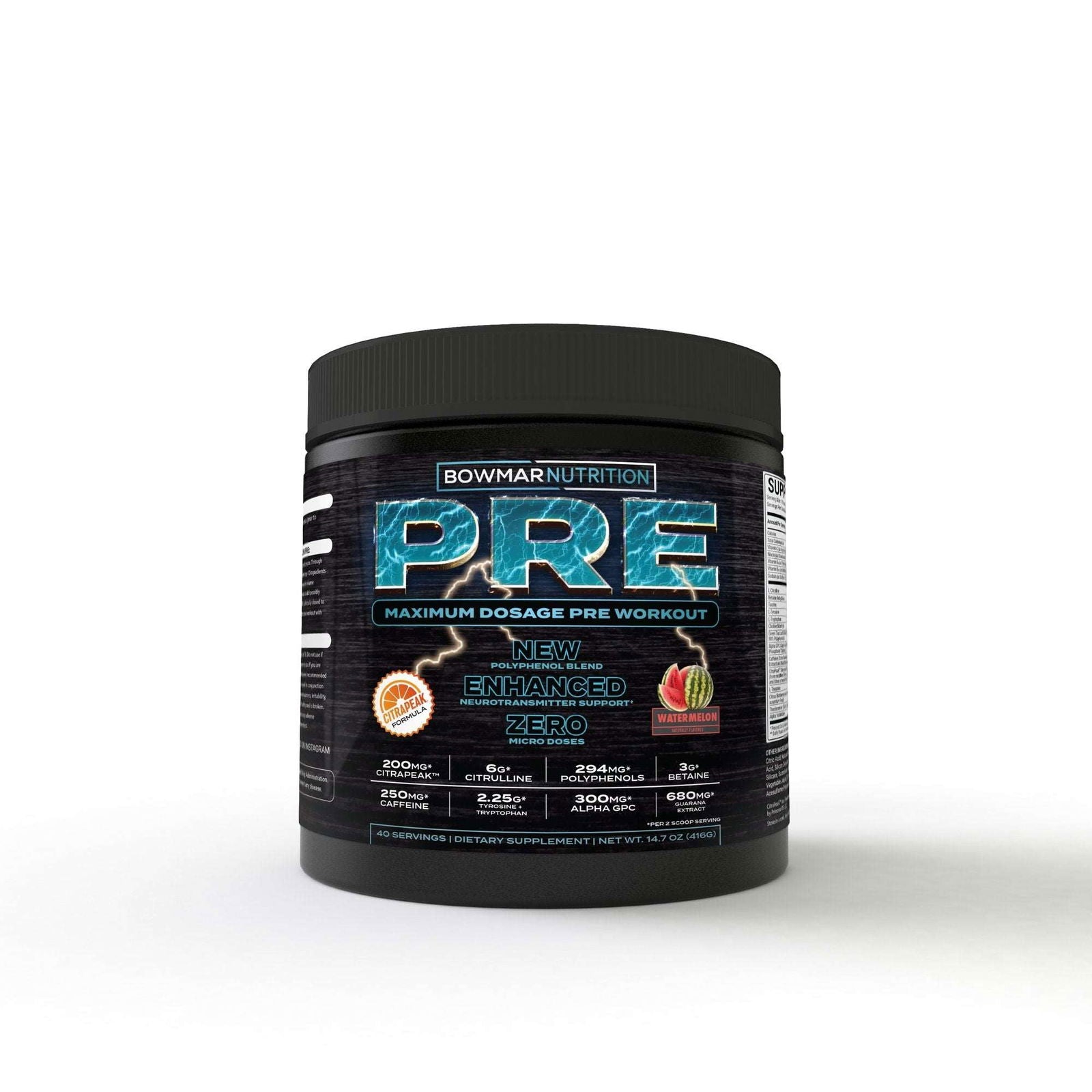Bowmar Nutrition PRE WORKOUT 