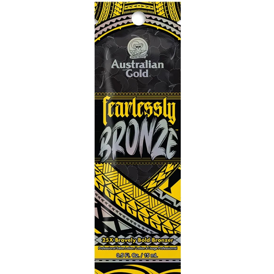 Australian Gold Fearlessly Bronze Tanning Lotion (0.5oz) — front of tub — in Canada