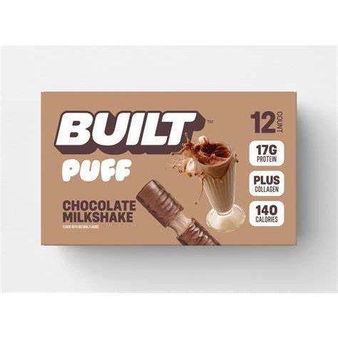 Built Protein Bar PUFFS (1 Box of 12) - Top Nutrition and Fitness 