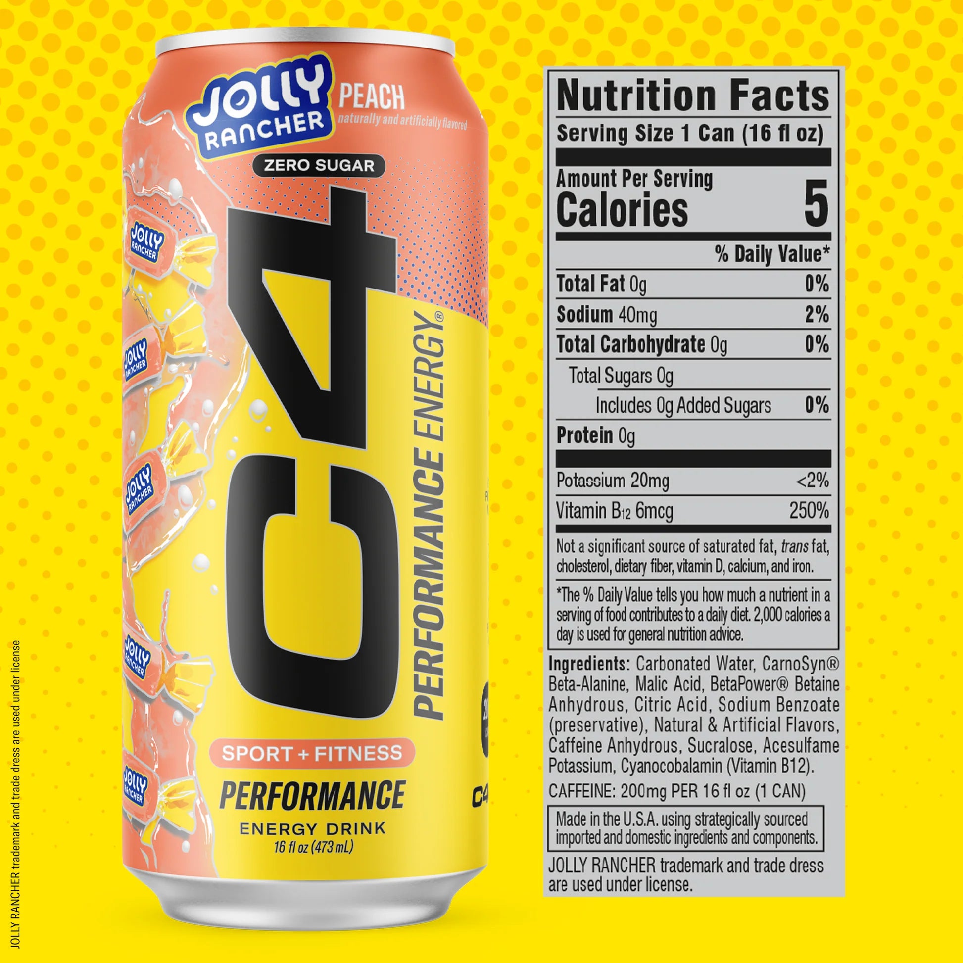 C4 Original Energy Drink Can | Carbonated Pre-Workout Drink Canada & USA Versions (1 can) Starburst Cherry (USA) - Cellucor -